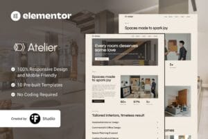 Atelier – Interior Design Elementor Template Kit