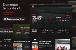 Ballademy – Football Team & Sports Club Elementor Template Kit