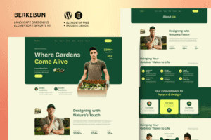 Berkebun – Landscape & Gardening Elementor Template Kit