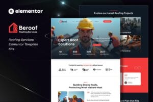 Beroof – Roofing Services Elementor Template Kit