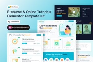 BinaKelas – E-Course & Online Tutorials Elementor Template Kit