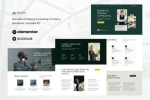 Bizzy – Business & Finance Consulting Company Elementor Template Kit