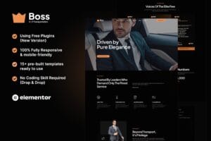 Boss – Premium Transportation Services Elementor Template Kit