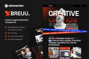 Breuu – Creative Agency Elementor Template Kit