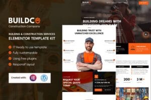Buildco – Building & Construction Services Elementor Template Kit