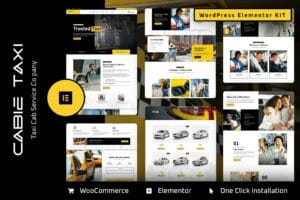 Cabie – Taxi Booking Service Elementor Pro Template Kit