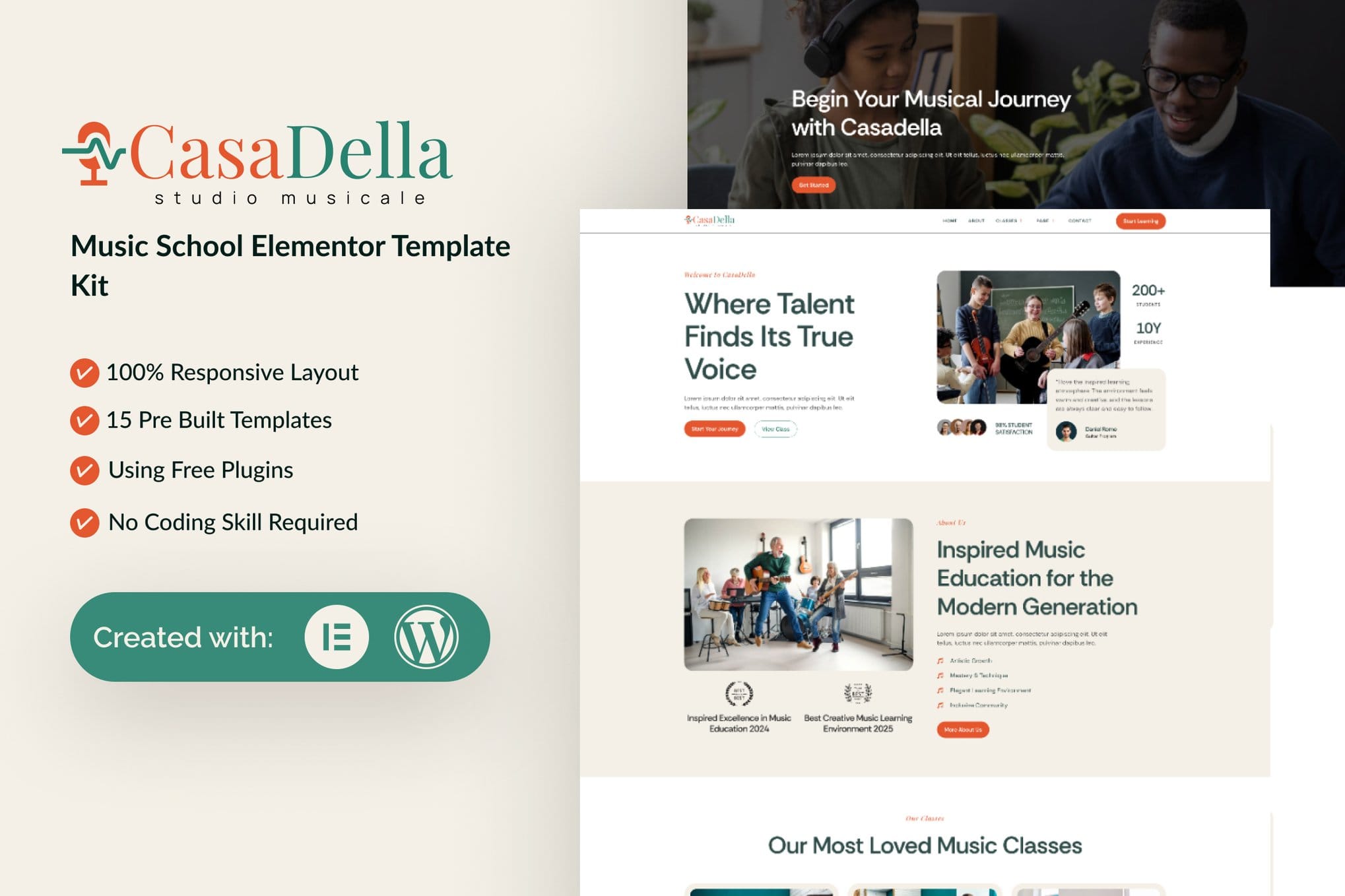 casadella-music-school-elementor-template-kit CasaDella – Music School Elementor Template Kit
