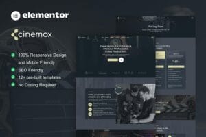 Cinemox – Video Production Company Elementor Pro Template Kit