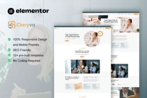 Claryva – Virtual Assistant Elementor Template Kit