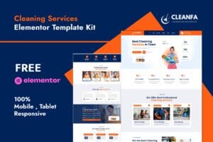 Cleanfa – Cleaning Services Elementor Template Kit