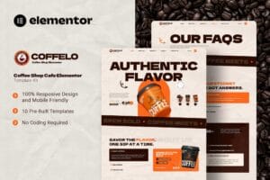 Coffelo – Coffee Shop Cafe Elementor Template Kit
