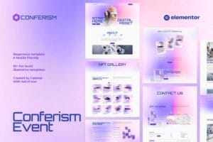 Conferism – Events & Entertainment Elementor Template Kit