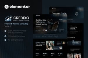 Credixo – Finance & Business Consulting Elementor Template Kit