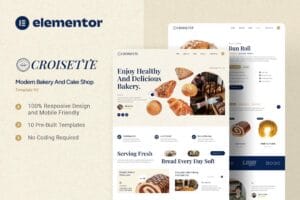 Croisette – Modern Bakery and Cake Shop Elementor Template Kit