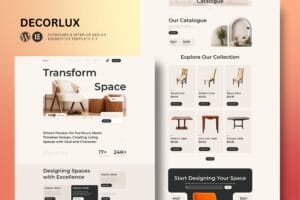 Decorlux – Interior Design Elementor Template Kit