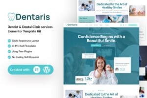 Dentaris – Dentis & Dental Clinic Service Elementor Template Kit