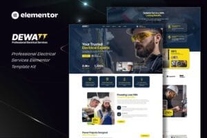 Dewatt – Professional Electrical Services Elementor Template Kit