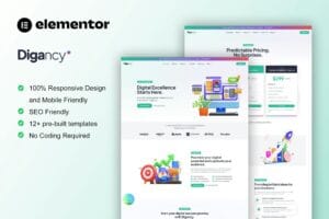Digancy – Digital Agency Elementor Template Kit