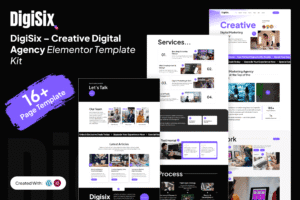 DigiSix– Creative Digital Agency Elementor Template Kit