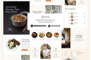 DineUp – Restaurant & Catering Service Elementor Template Kit