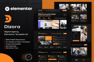 Dizora – Digital Agency Elementor Template Kit