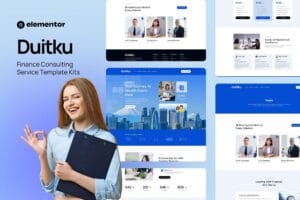 Duitku – Finance Consulting Service Elementor Template Kit