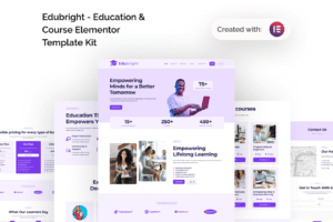 Edubright – Online Course & Education Elementor Template Kit