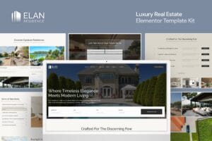 Elan – Luxury Real Estate Elementor Template Kit