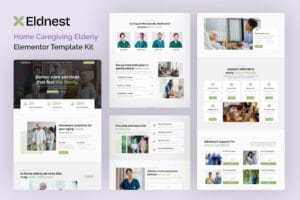 Eldnest – Home Caregiving Elderly Elementor Template Kit