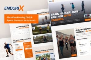 Endurix – Marathon Running Club & Sports Elementor Template Kit