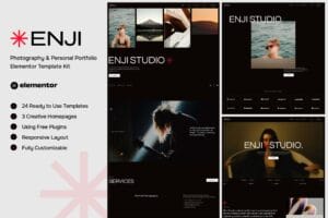 Enji – Photography & Personal Portfolio Elementor Template Kit