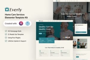 Everly – Home Care Services Elementor Template Kit