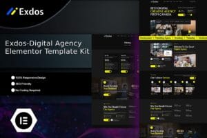 Exdos – Digital Agency Elementor Template Kit