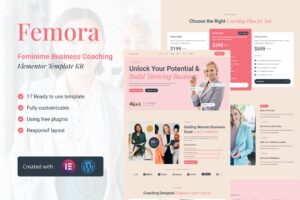 Femora – Feminime Business Coaching Elementor Template Kit