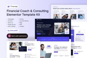 FinanSiap – Financial Coach & Consulting Elementor Pro Template Kit