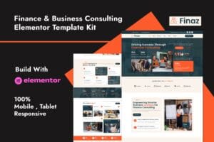 Finaz – Finance & Business Consulting Elementor Template Kit