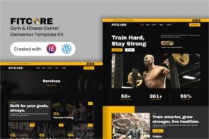 Fitcore – Gym & Fitness Center Elementor Template Kit