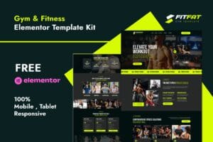 Fitfat – Gym & Fitness Elementor Template Kit
