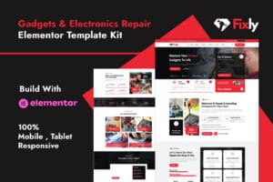 Fixly – Electronics & Gadgets Repair Services Elementor Template Kit
