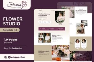 Floria – Flower Boutique & Decoration Elementor Template Kit