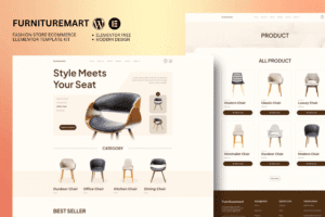 Furnituremart – Furniture Ecommerce Elementor Template Kit