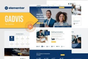 Gadvis – Tax Advisor & Financial Consulting Elementor Template Kit