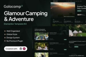 Galacamp – Glamour Camping & Adventure Elementor Template Kit