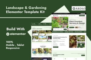 Gardio – Nursery & Gardening Elementor Template Kit