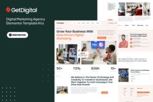 GetDigital – Digital Marketing Agency Elementor Pro Template Kit