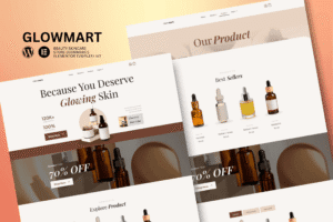 Glowmart – Beauty Cosmestics & Skincare Ecommerce Elementor Template Kit