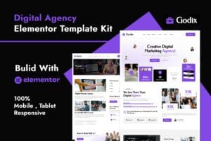 Godix – Digital Agency Elementor Template Kit