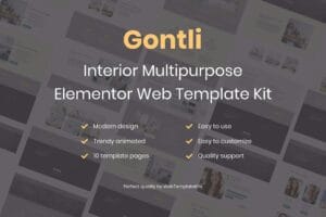 Gontli – Interior Multipurpose Template Kit