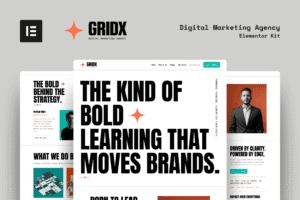 GridX – Digital Marketing Agency Elementor Template Kit