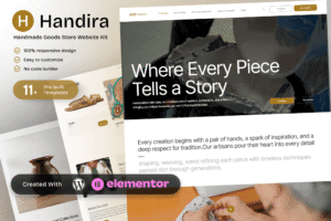 Handira – Handmade Goods Elementor Template Kit